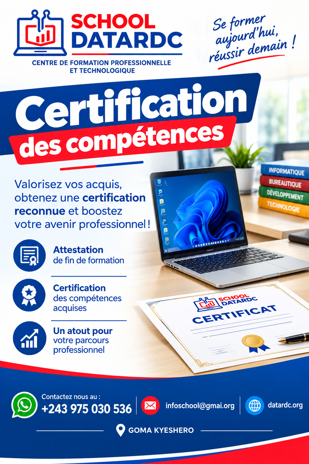Couverture : Certification des comptes aux jeunes victimes des conflits à l'est de la RDC.